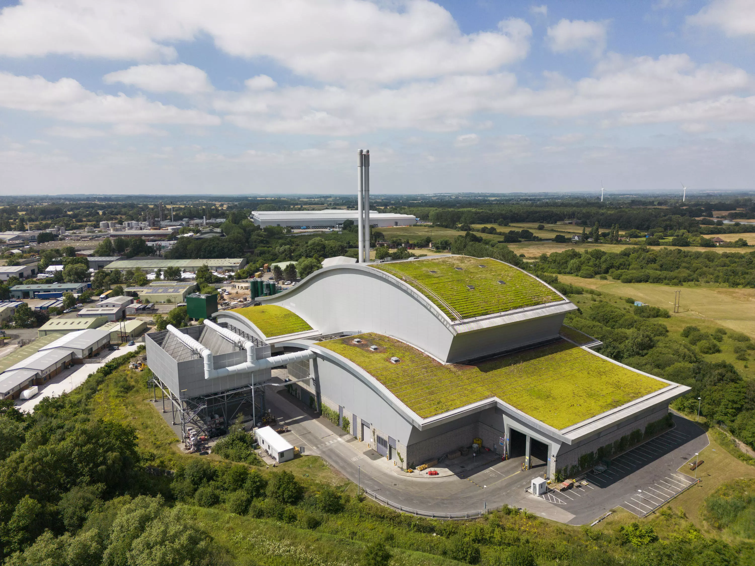 Photo shows the w2R - Staffordshire Energy Recovery Facility