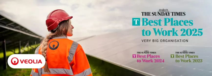 Banner showing Sunday Times Best Places to Work 2025